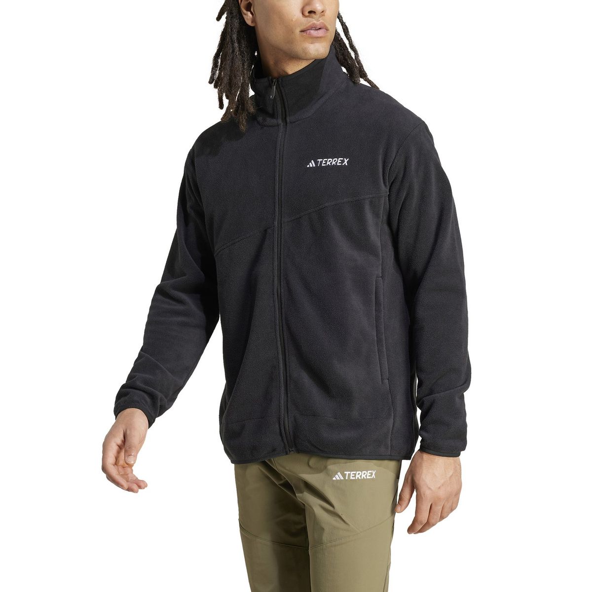 ADIDAS - Casaca Deportiva Outdoor Hombre Adidas Terrex Multi Fleece