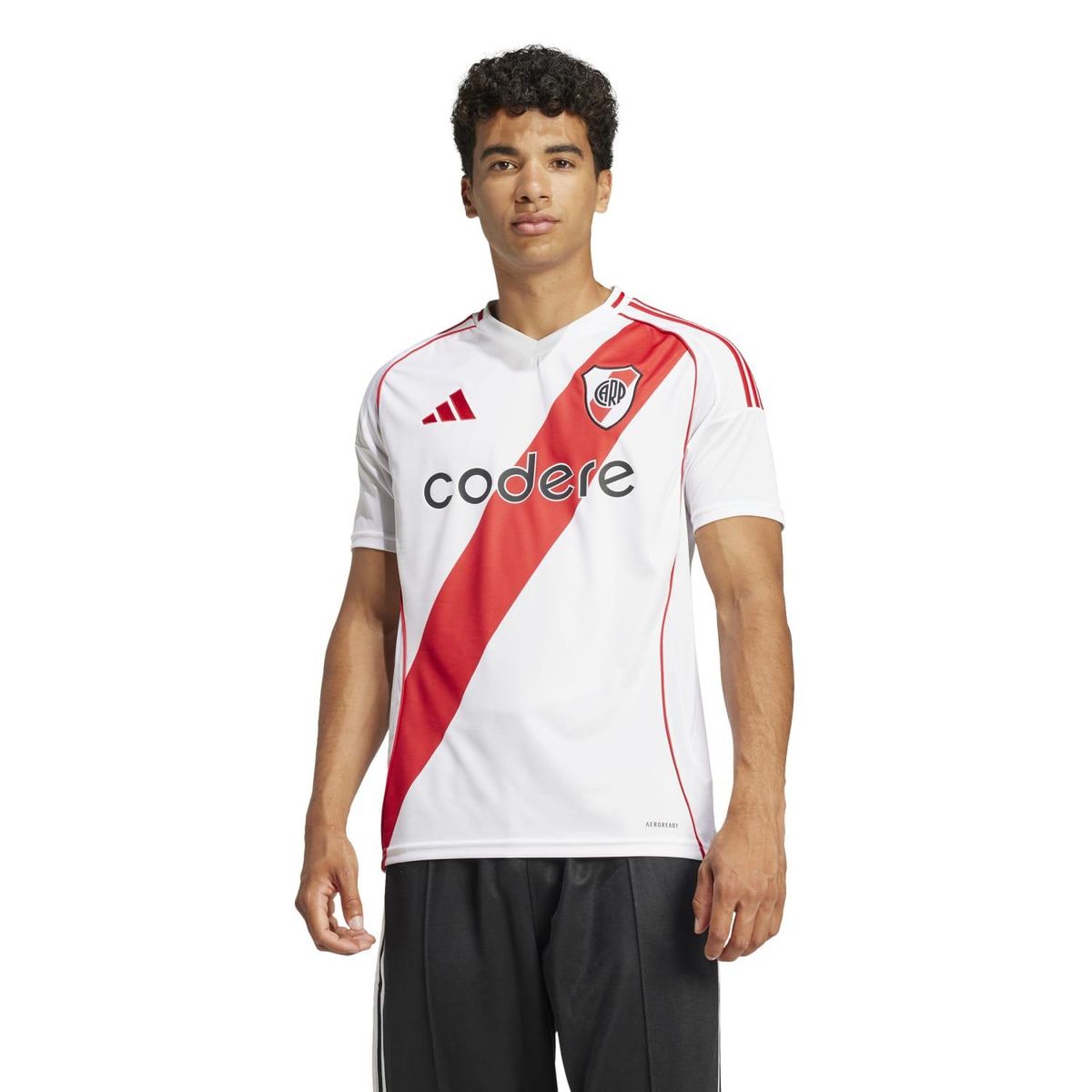 ADIDAS - Camiseta Oficial Home Fútbol Hombre Adidas River Plate 24/25 -aeroready