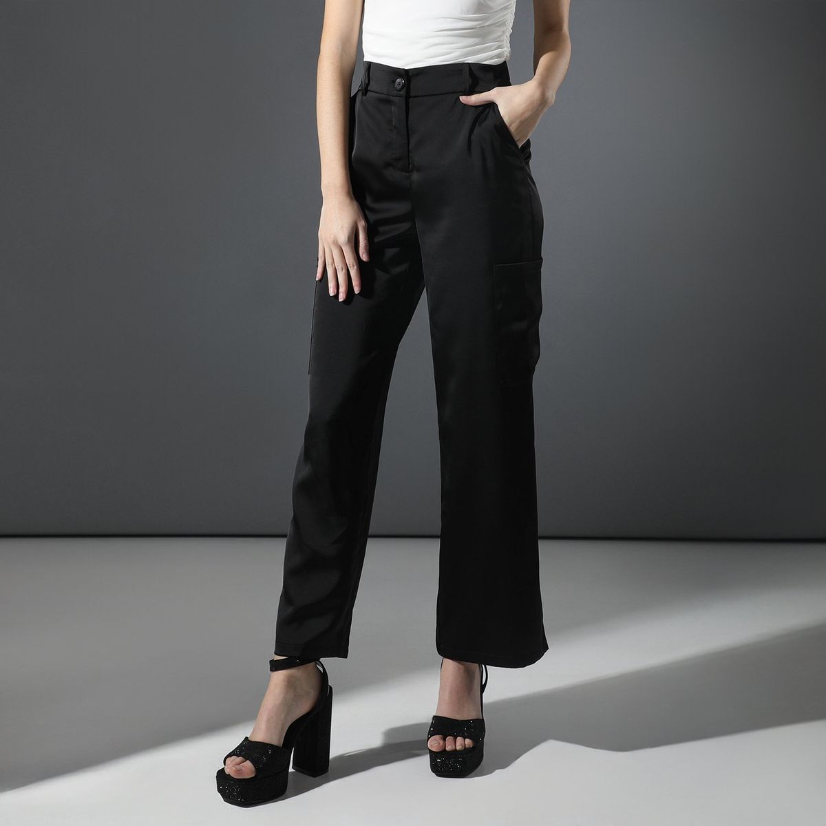 MOSSIMO - Pantalón Palazzo Mujer Mossimo