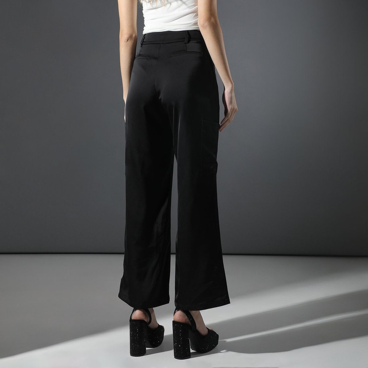 MOSSIMO - Pantalón Palazzo Mujer Mossimo