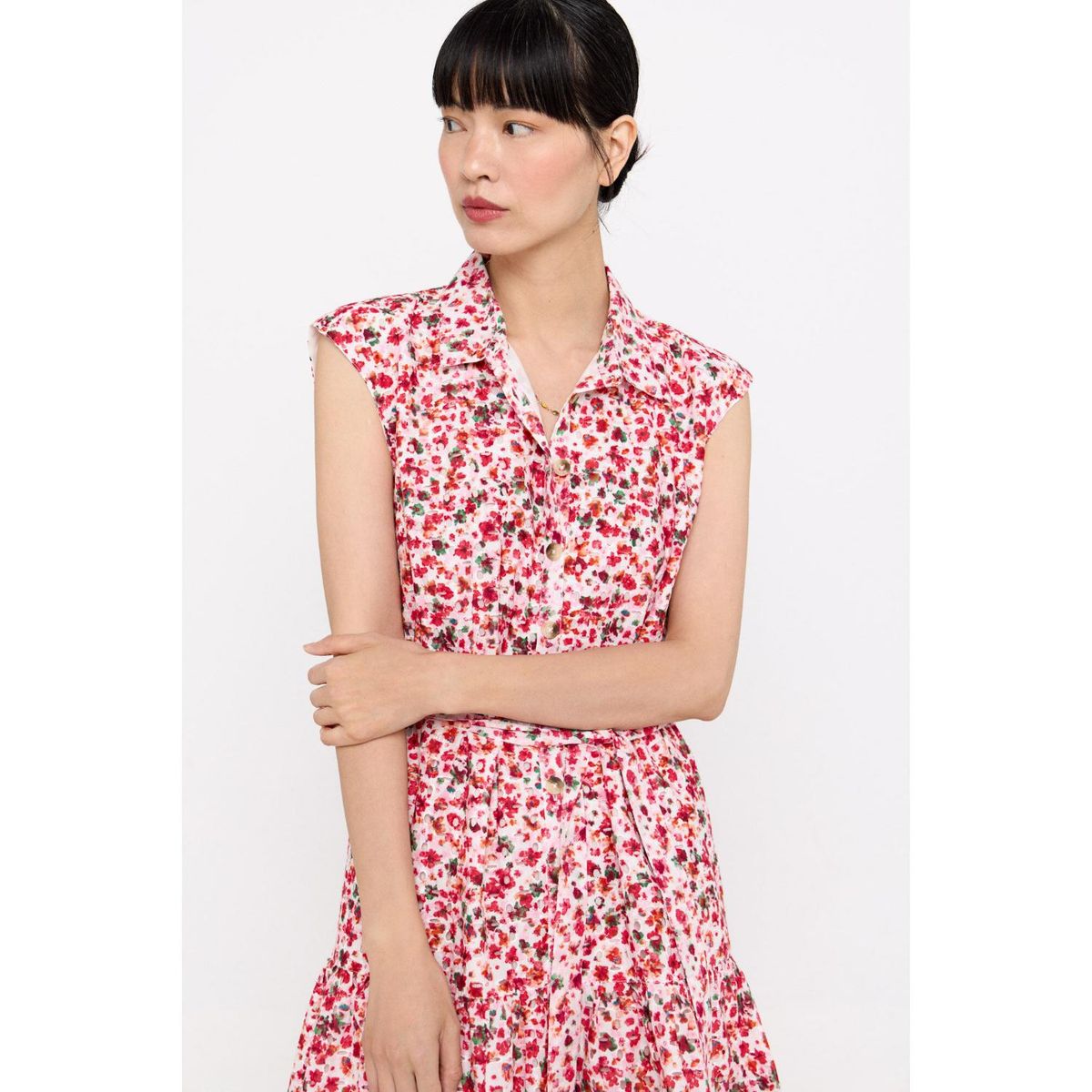 CORTEFIEL - Vestido Largo 100% Algodón Mujer Cortefiel