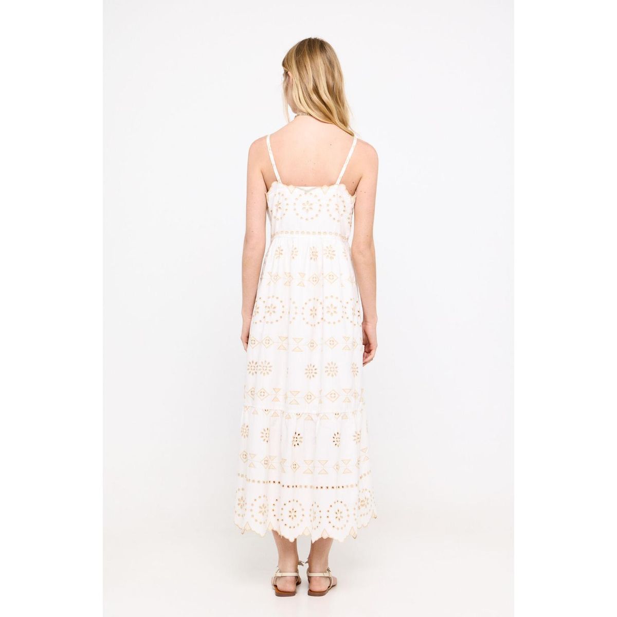 CORTEFIEL - Vestido Largo 100% Algodón Mujer Cortefiel