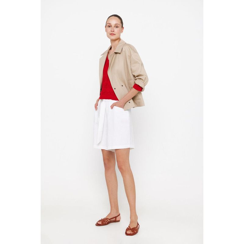 CORTEFIEL - Short Lino Mujer Cortefiel