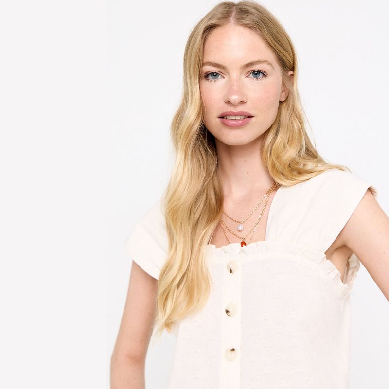 CORTEFIEL - Top Sin Mangas 100% Algodón Mujer Cortefiel