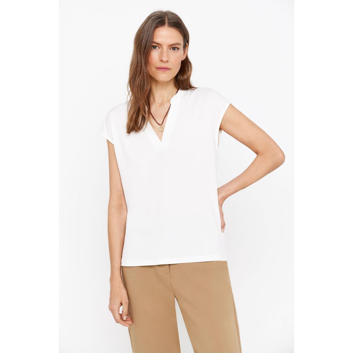 CORTEFIEL - Polo Manga Corta Mujer Cortefiel