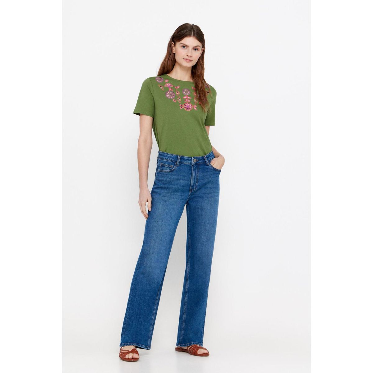 CORTEFIEL - Polo Manga Corta 100% Algodón Mujer Cortefiel