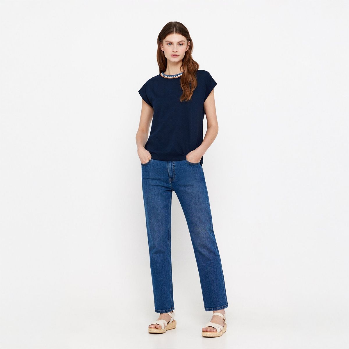 CORTEFIEL - Polo Manga Corta 100% Algodón Mujer Cortefiel