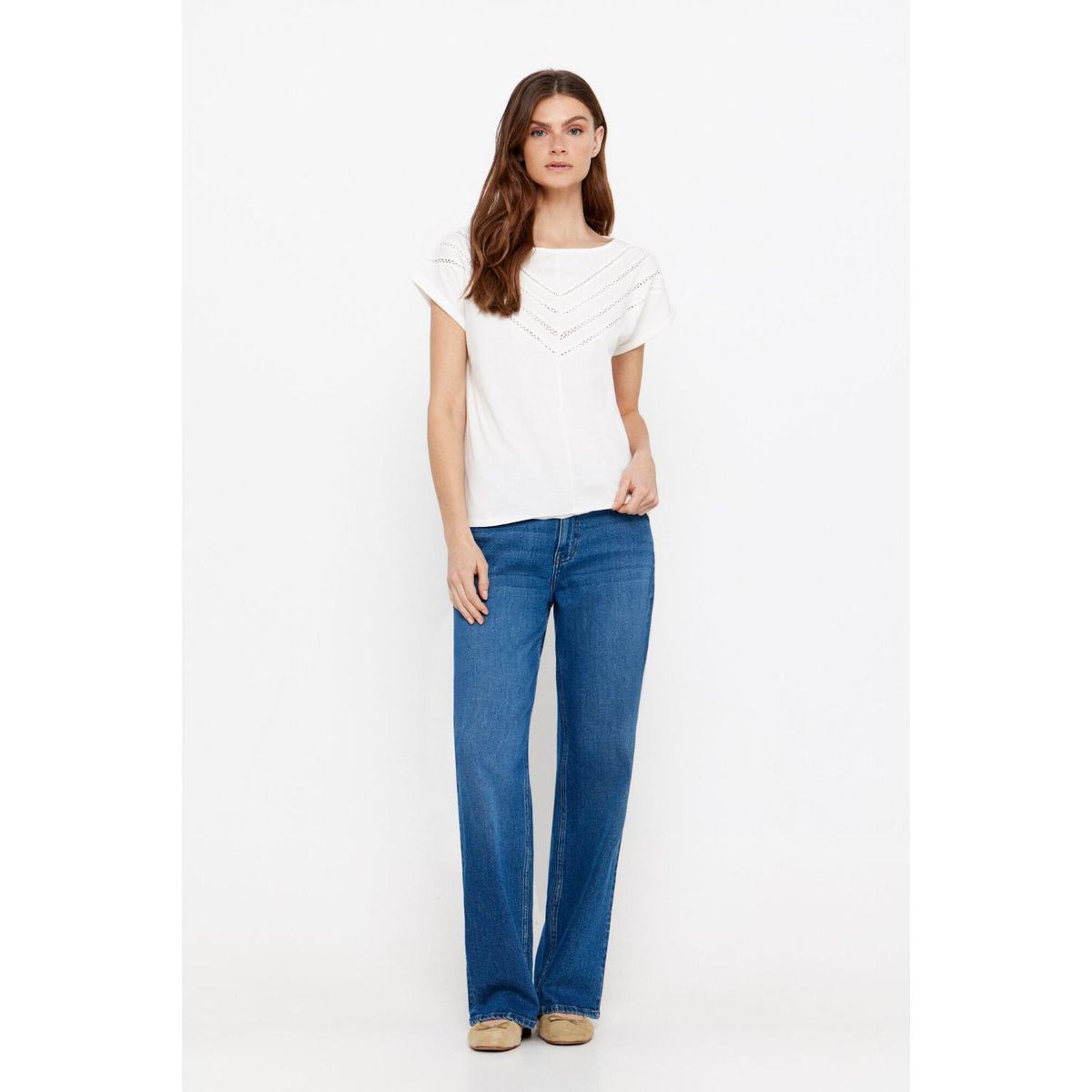 CORTEFIEL - Polo Manga Corta 100% Algodón Mujer Cortefiel