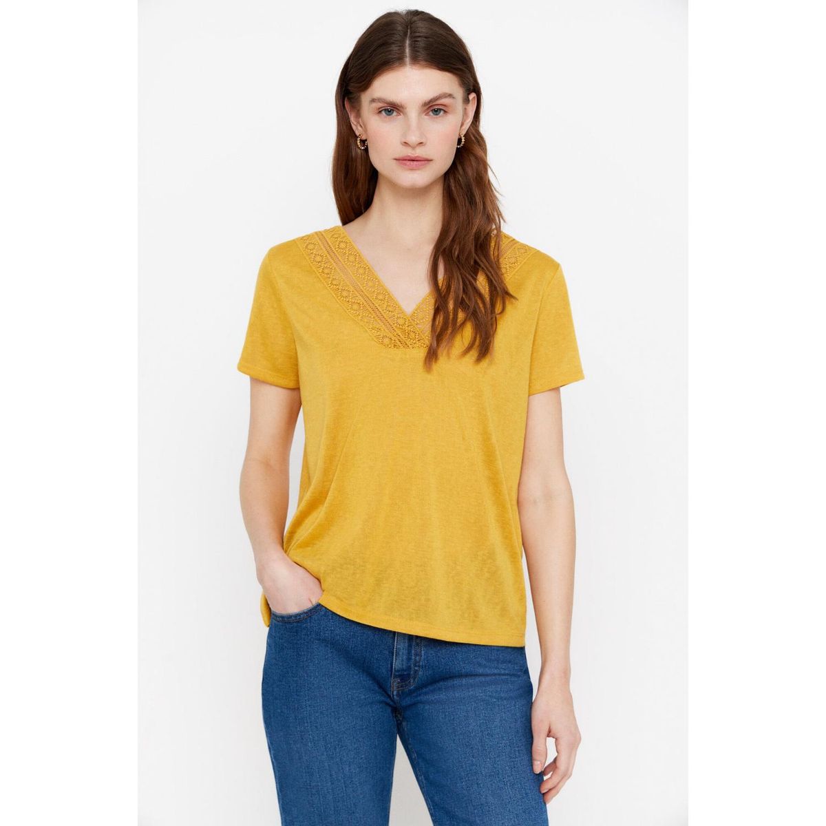 CORTEFIEL - Polo Manga Corta Mujer Cortefiel