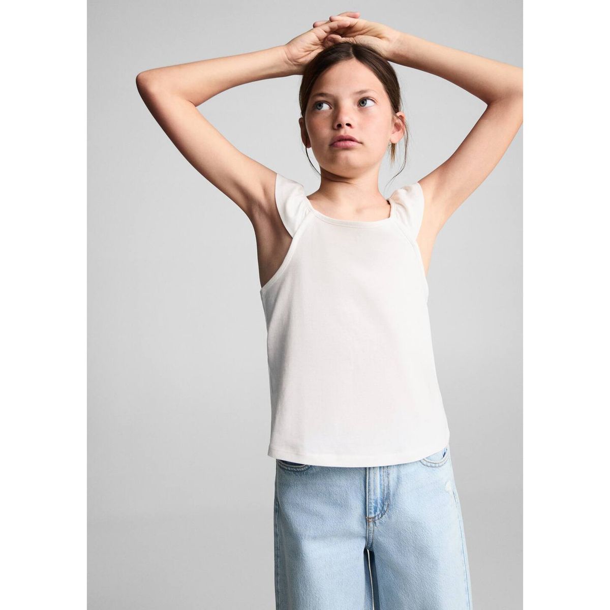 MANGO KIDS - Blusa Niña Sin Mangas Algodón Mango Kids