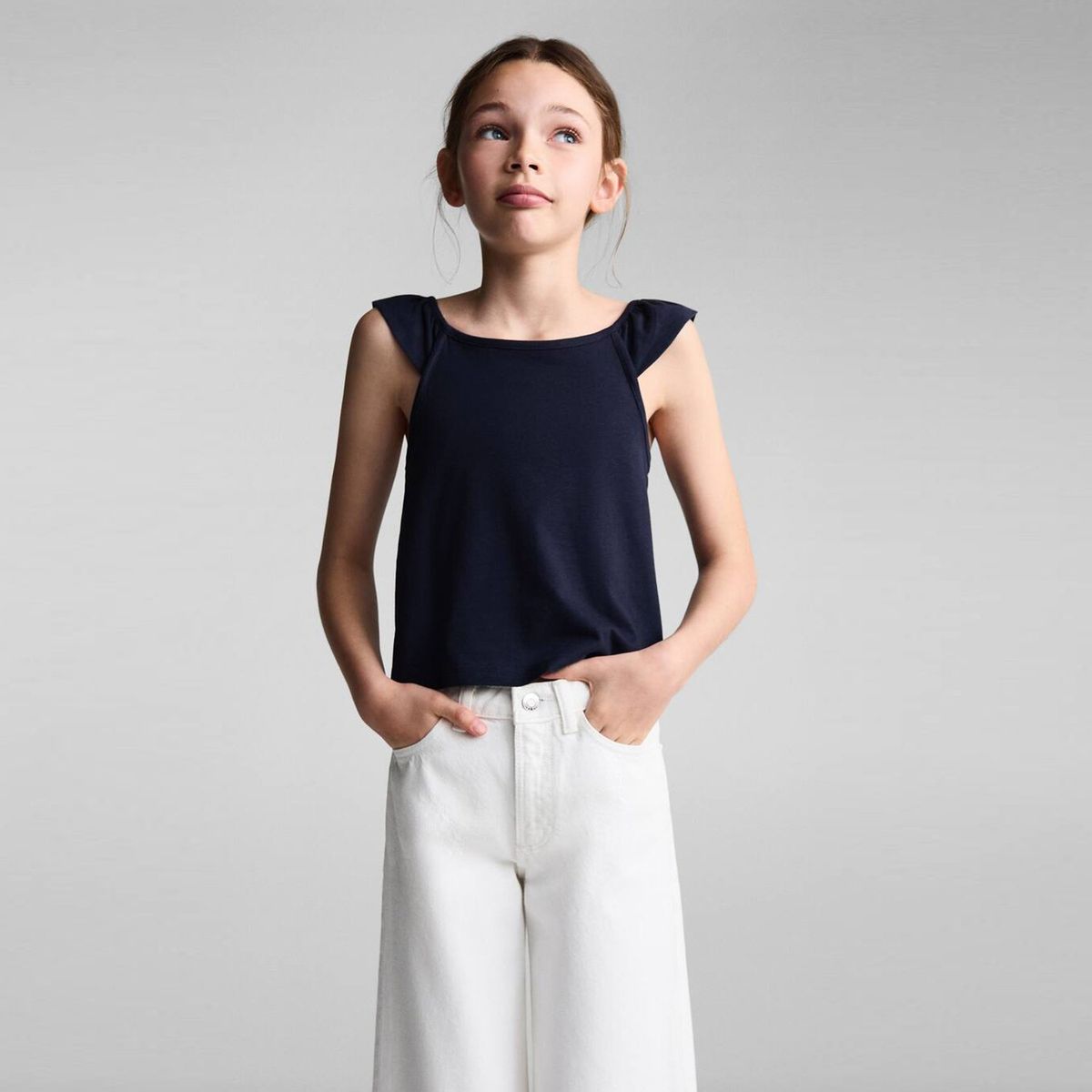 MANGO KIDS - Blusa Niña Sin Mangas Algodón Mango Kids