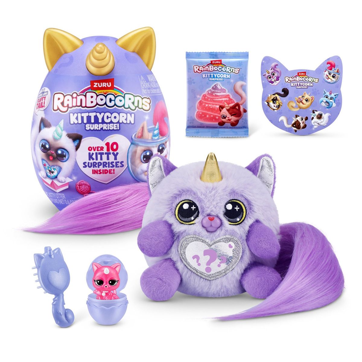 RAINBOCORNS - Peluche Gato Sorpresa Rainbocorns