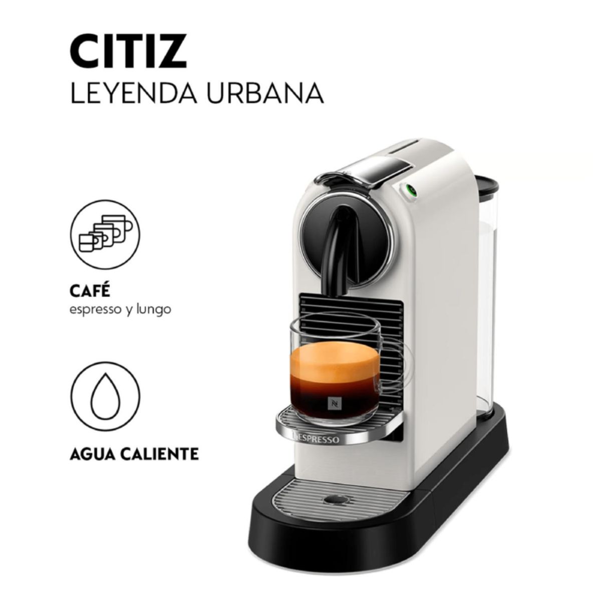 NESPRESSO - Cafetera Nespresso Citiz Blanca