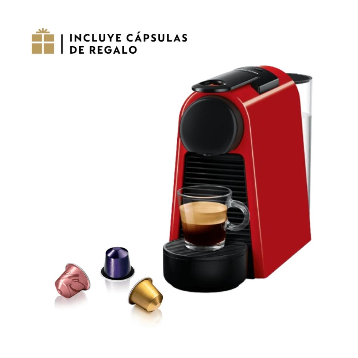 NESPRESSO - Cafetera Nespresso Essenza Mini Roja