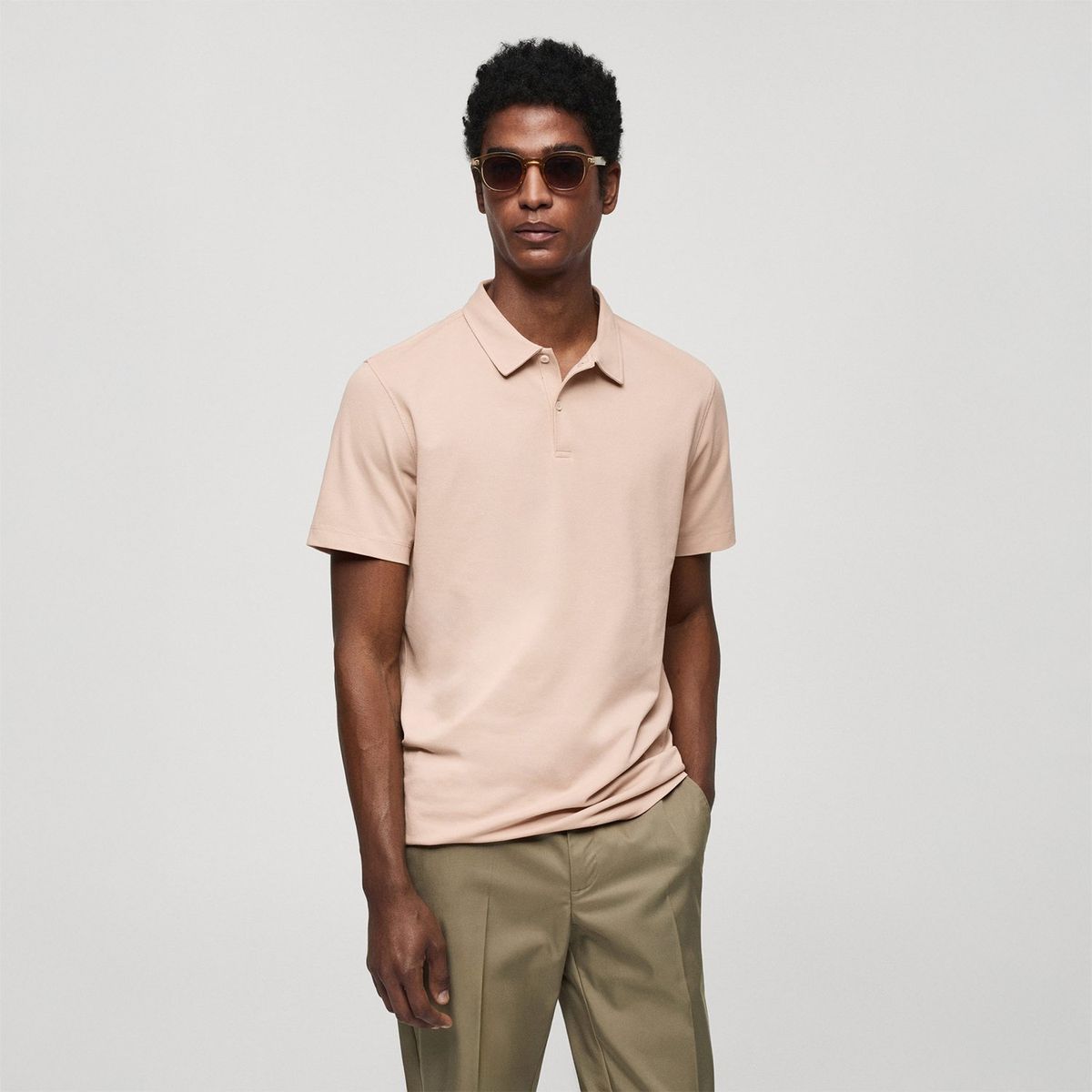 MANGO - Polo Manga Corta Algodón Hombre Mango
