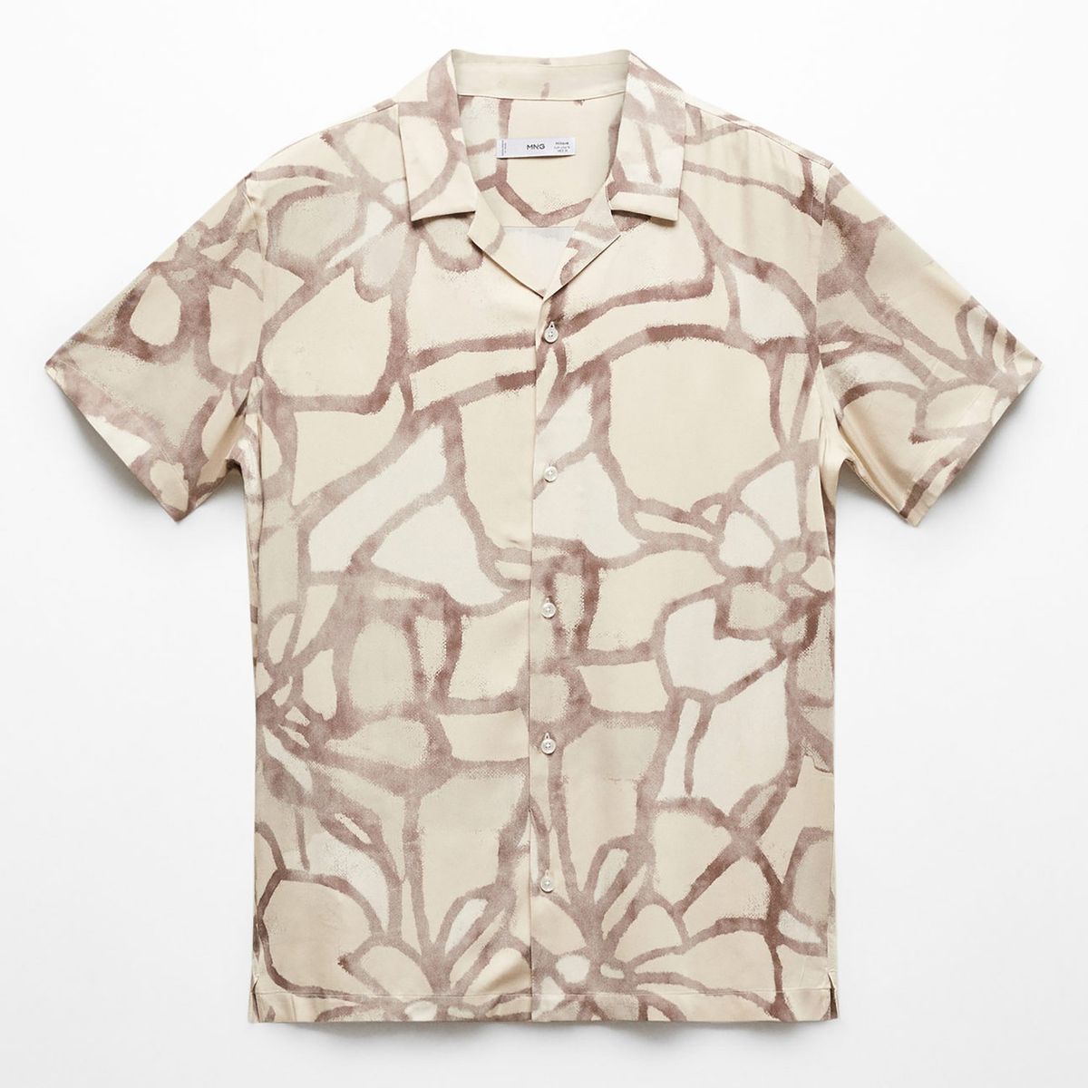 MANGO - Camisa Manga Corta Hombre Mango