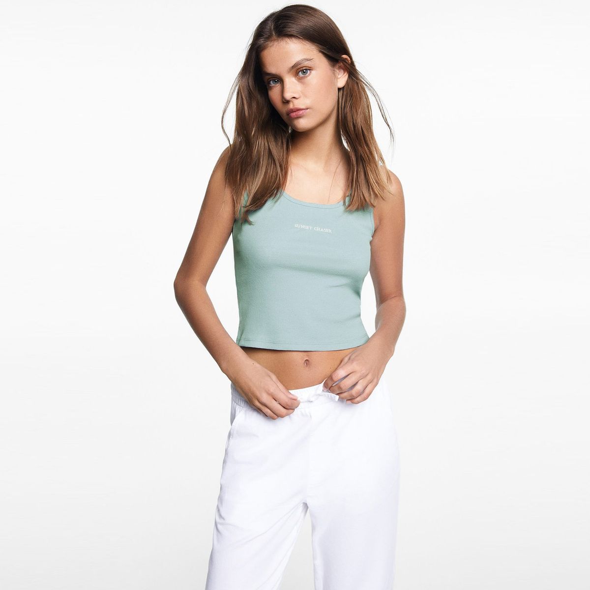 MANGO TEEN - Polo 100% Algodón Mujer Mango Teen