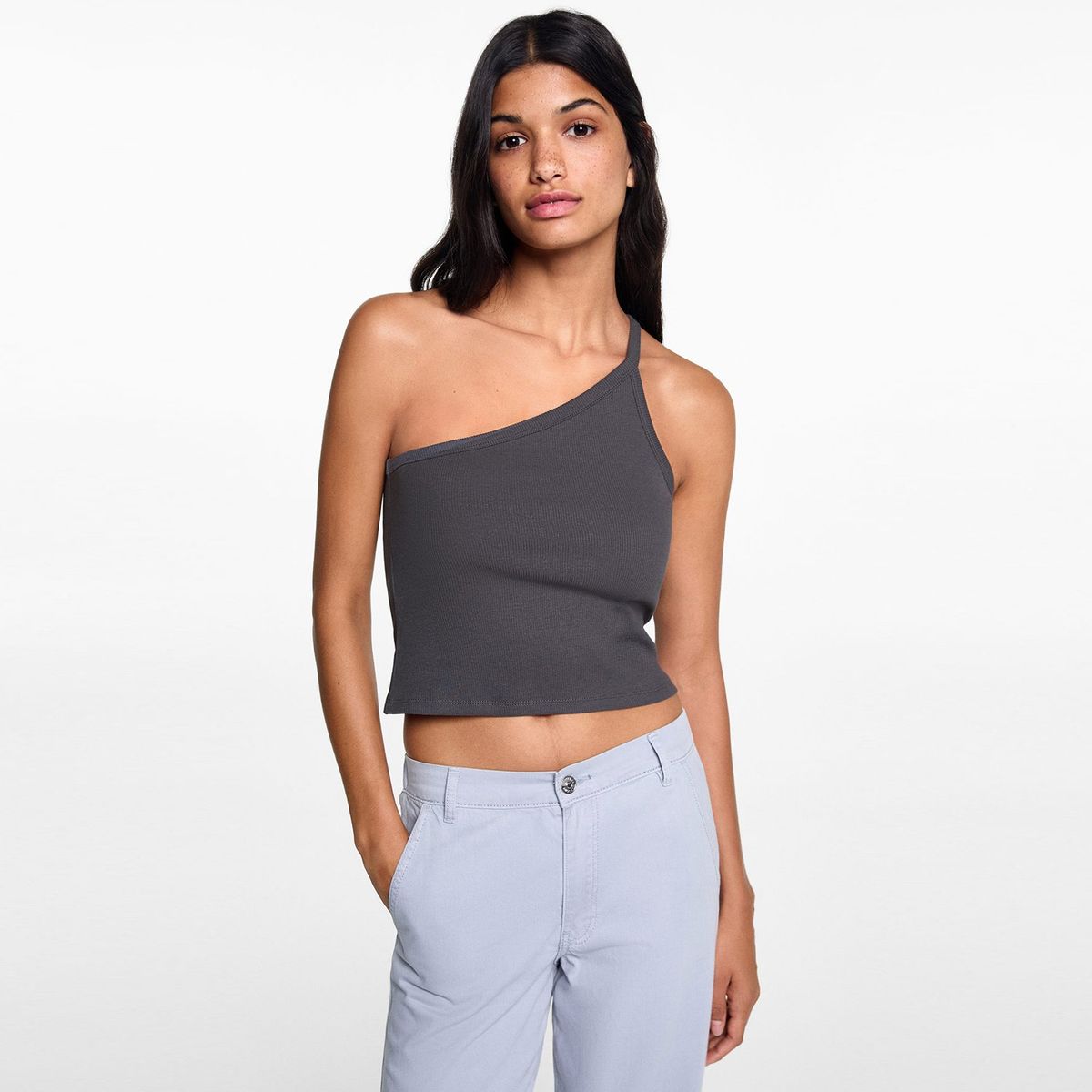 MANGO TEEN - Top Sin Mangas Algodón Mujer Mango