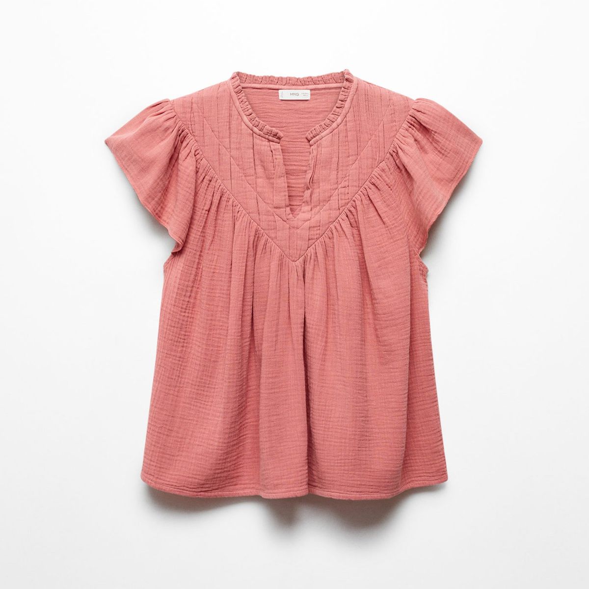 MANGO TEEN - Blusa 100% Algodón Mujer Mango Teen