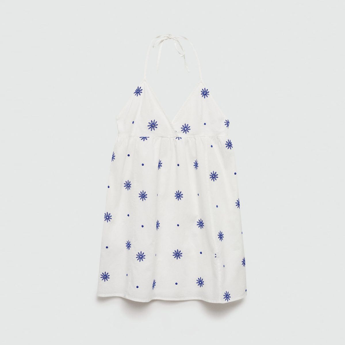 MANGO TEEN - Vestido Corto 100% Algodón Mujer Mango Teen