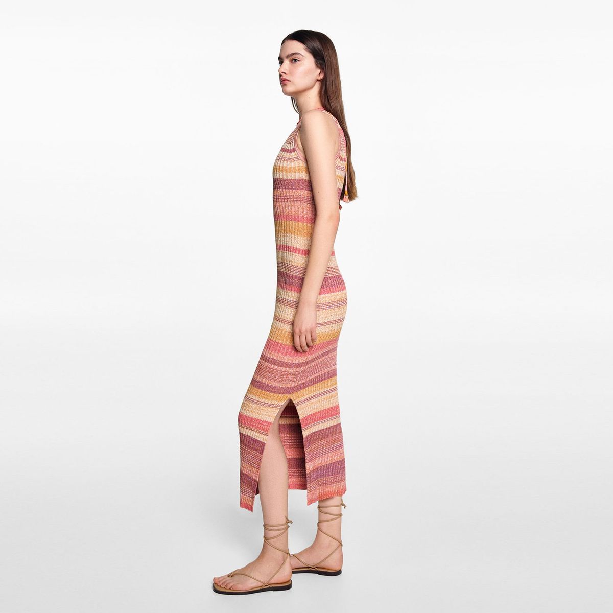 MANGO TEEN - Vestido Largo Mujer Mango