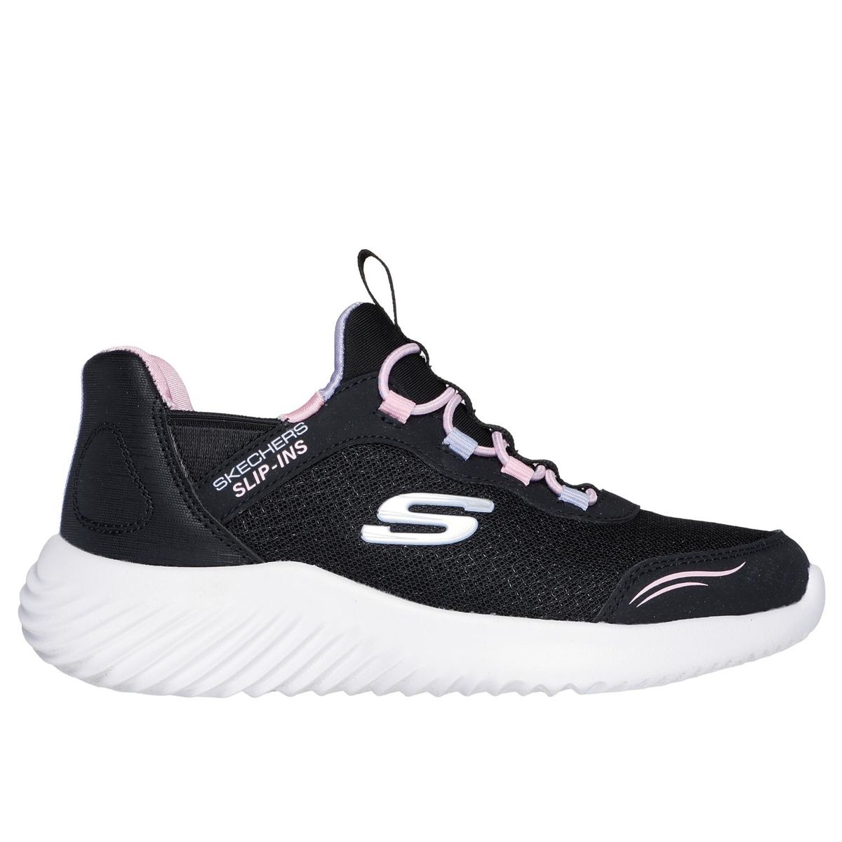SKECHERS - Zapatillas Urbanas Niña Skechers Bounder Slip Ins Negro