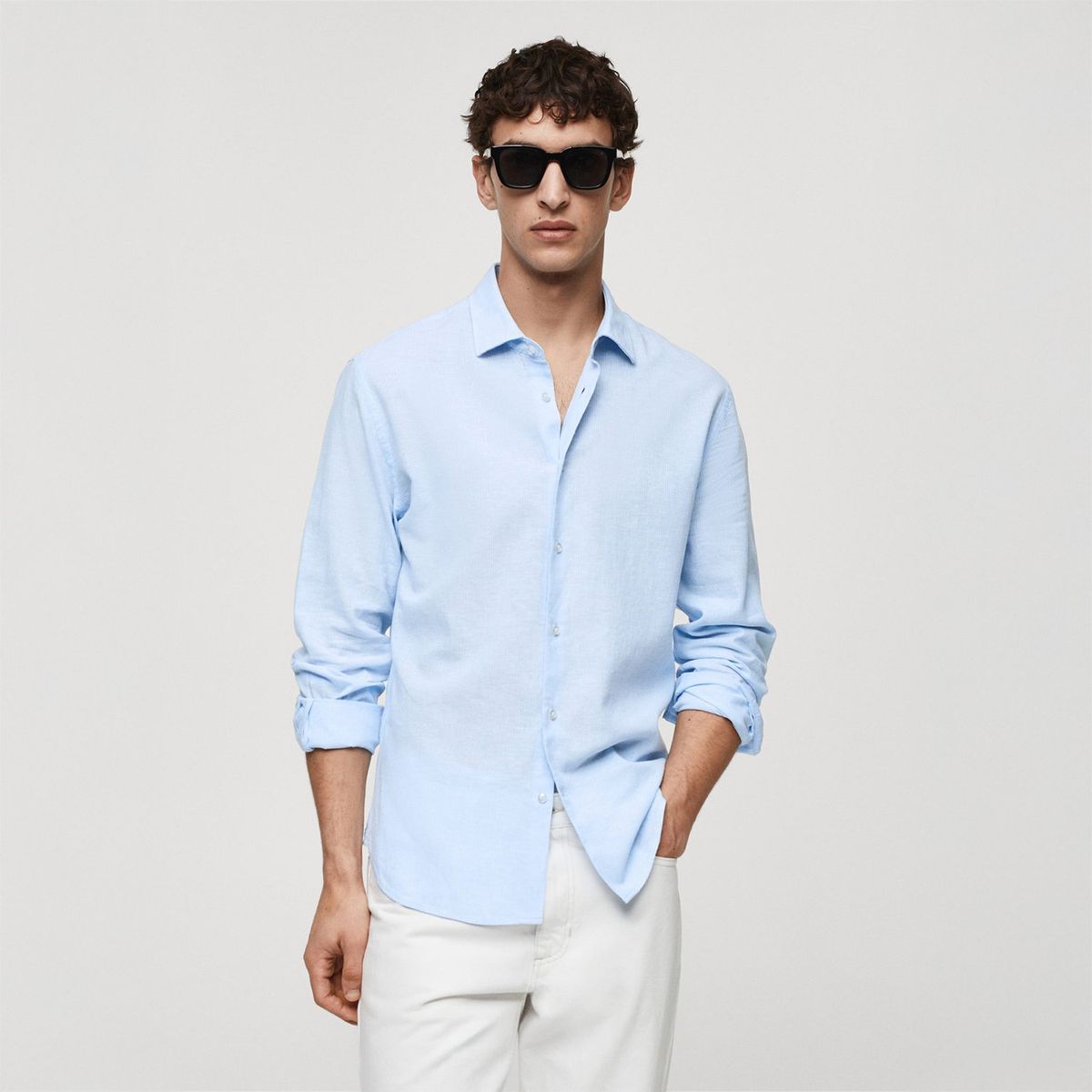 MANGO - Camisa Casual Hombre Mango