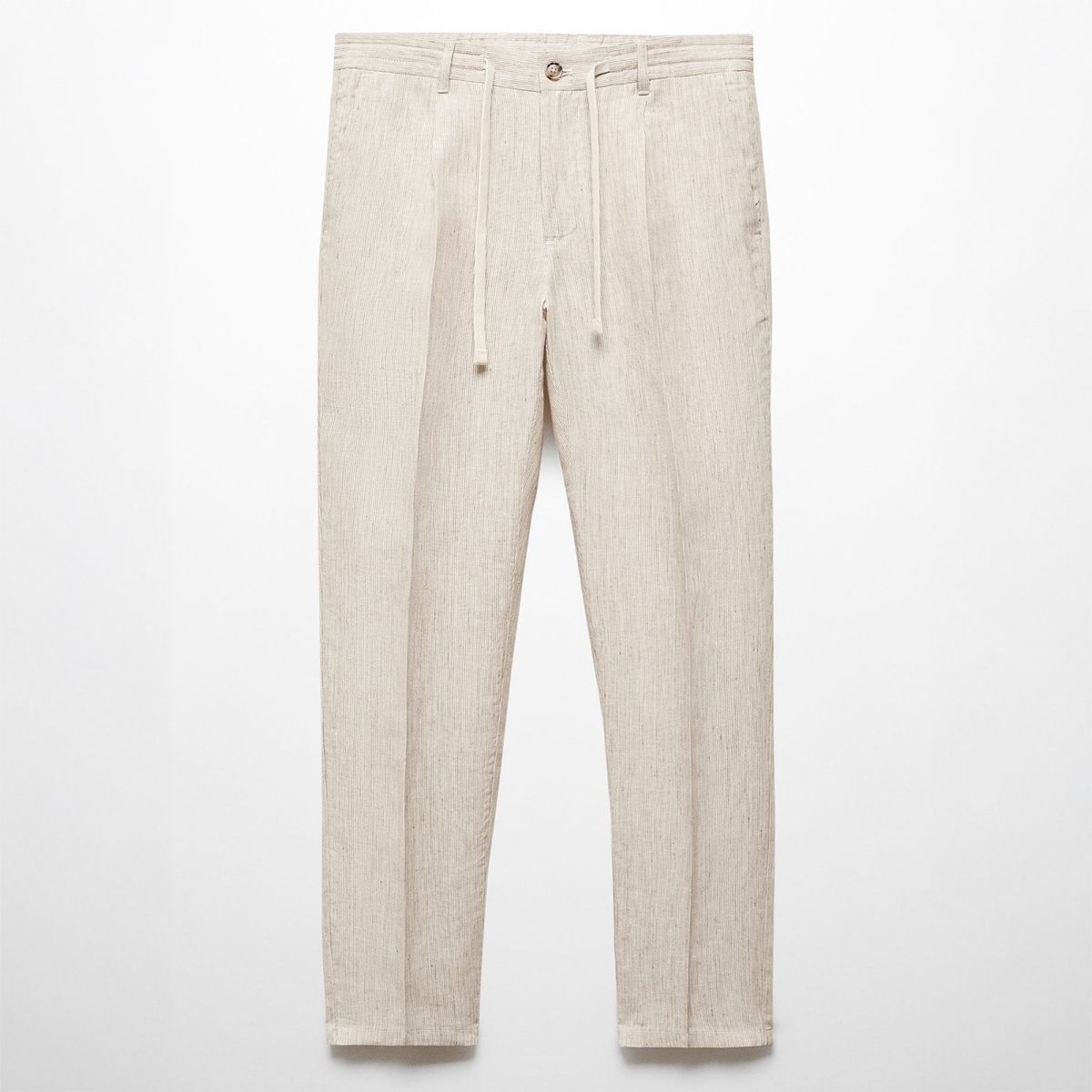 MANGO - Pantalón 100% Lino Slim Hombre Mango