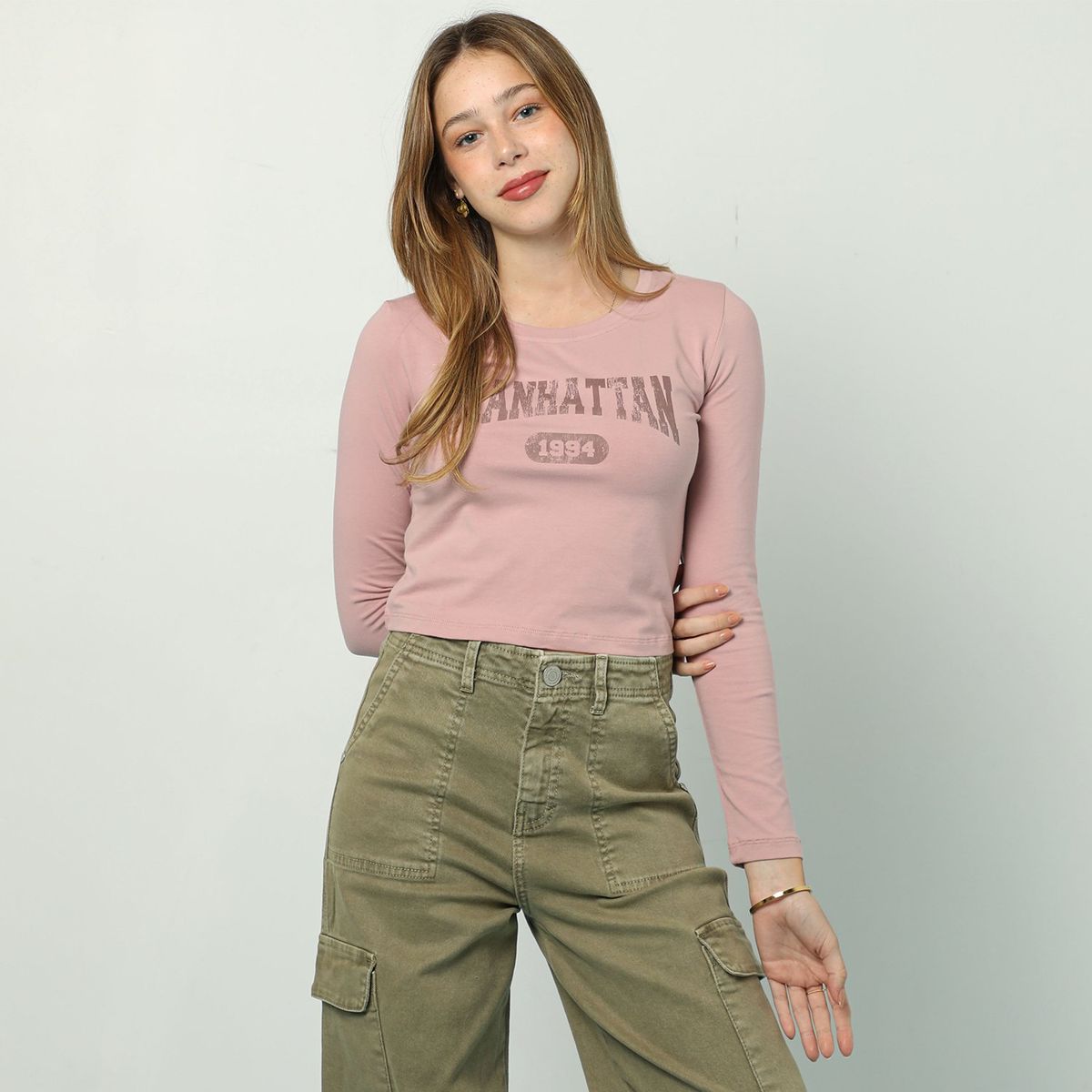 AMERICAN ABBEY - Polo Manga Larga Algodón Mujer American Abbey