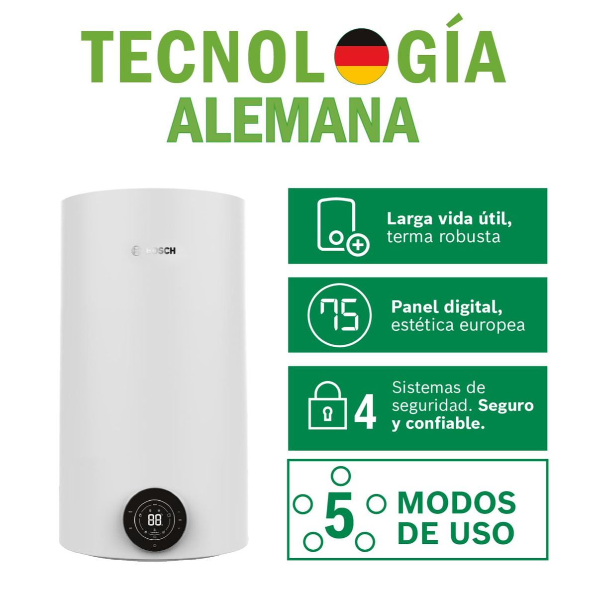 BOSCH - Terma Eléctrica Bosch SmarTank 80L + Kit de Instalación