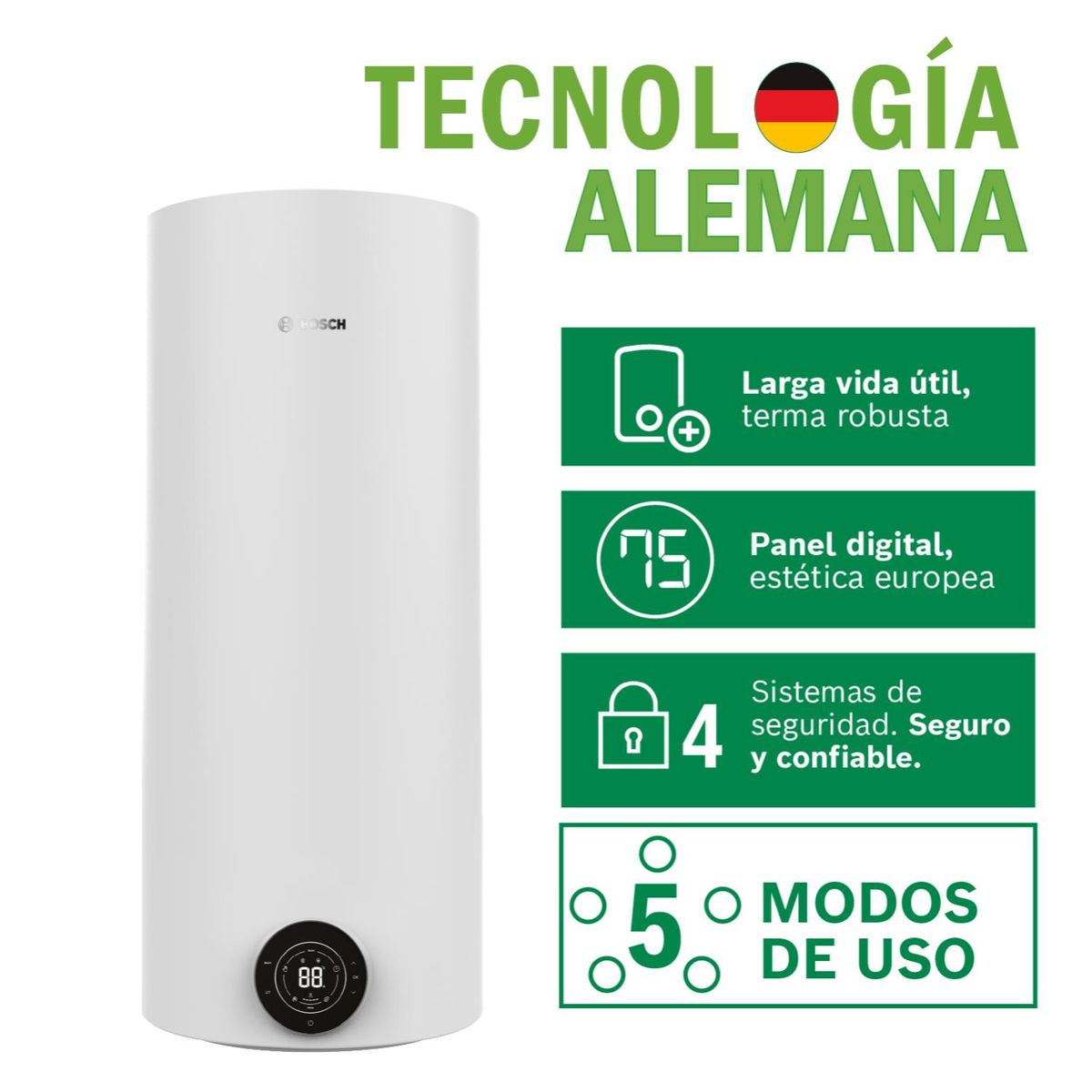 BOSCH - Terma Eléctrica Bosch SmarTank 110L + Kit de Instalación