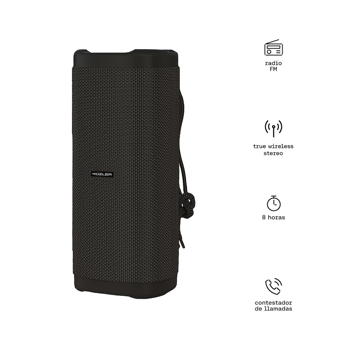 KUZLER - Parlante Bluetooth Tws Super Bass 200w Faxon-101