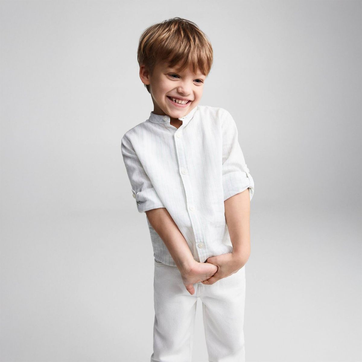 MANGO KIDS - Camisa Bebé Niño Manga Corta Mango Kids