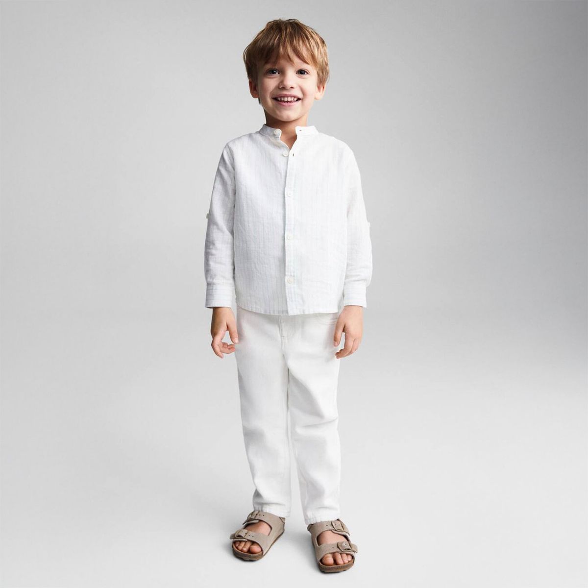 MANGO KIDS - Camisa Bebé Niño Manga Corta Mango Kids