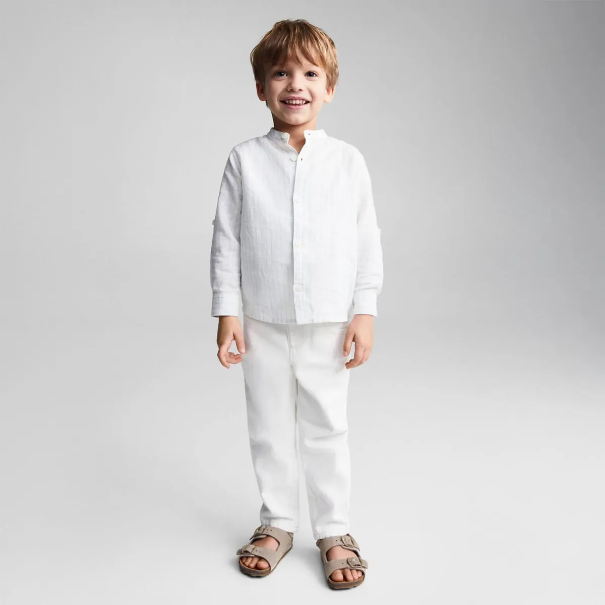 MANGO KIDS - Camisa Bebé Niño Manga Corta Mango Kids