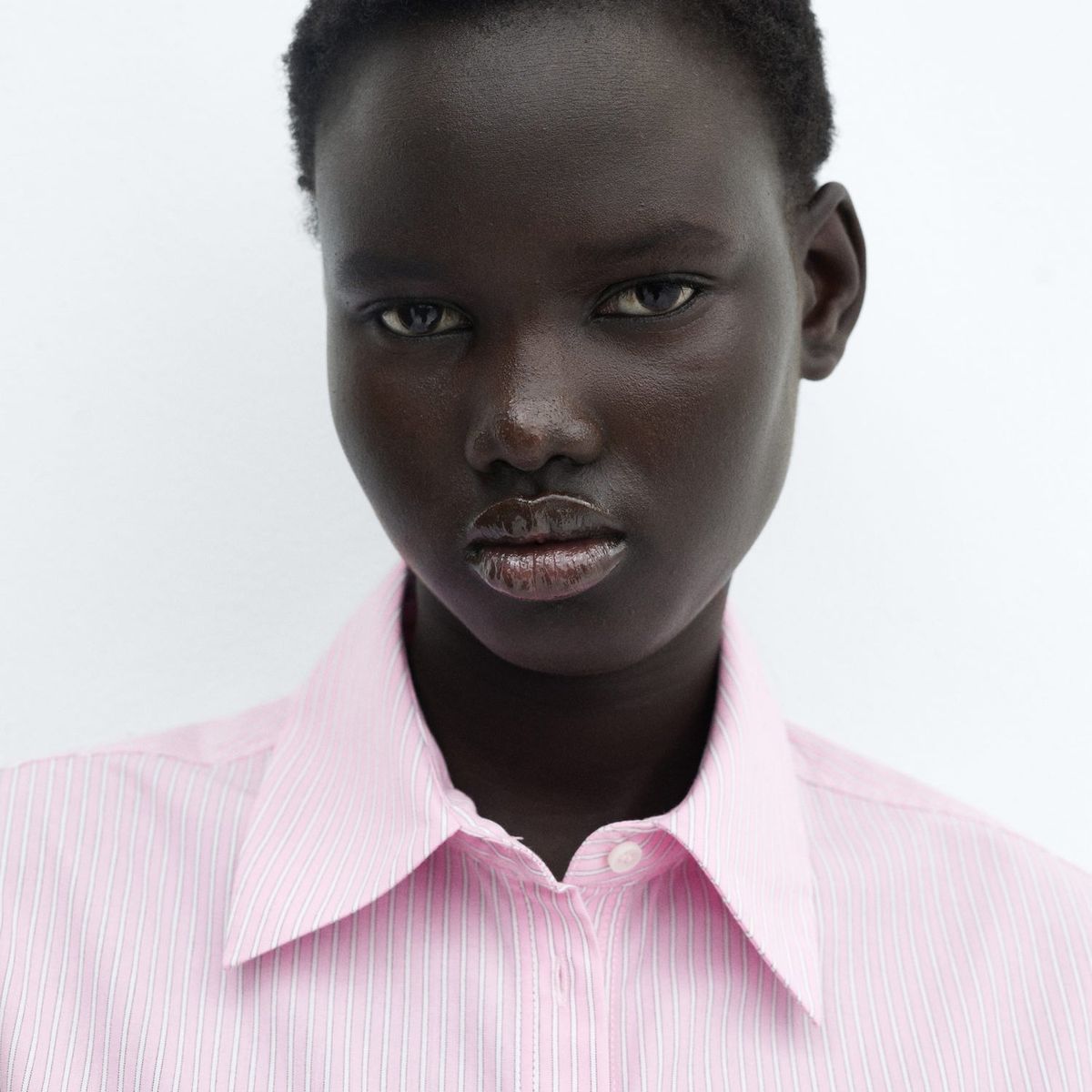 MANGO - Blusa Manga Larga 100% Algodón Mujer Mango