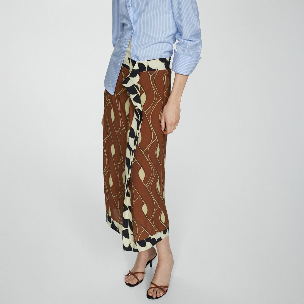 MANGO - Falda Larga Mujer Mango