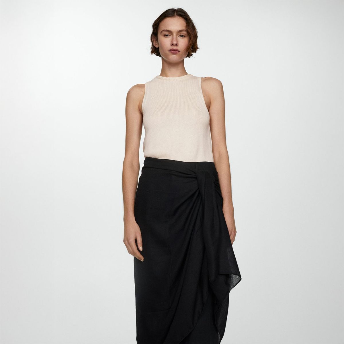 MANGO - Top Sin Mangas Mujer Mango