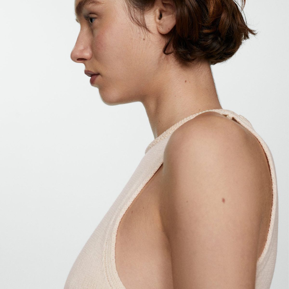 MANGO - Top Sin Mangas Mujer Mango