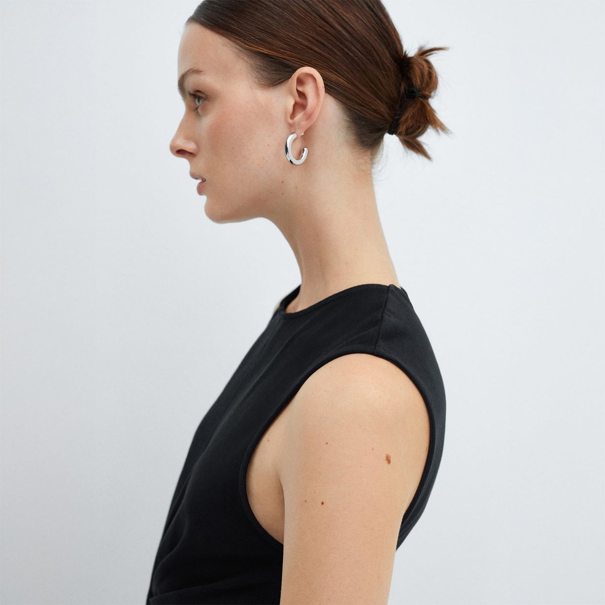 MANGO - Vestido Largo 100% Algodón Mujer Mango