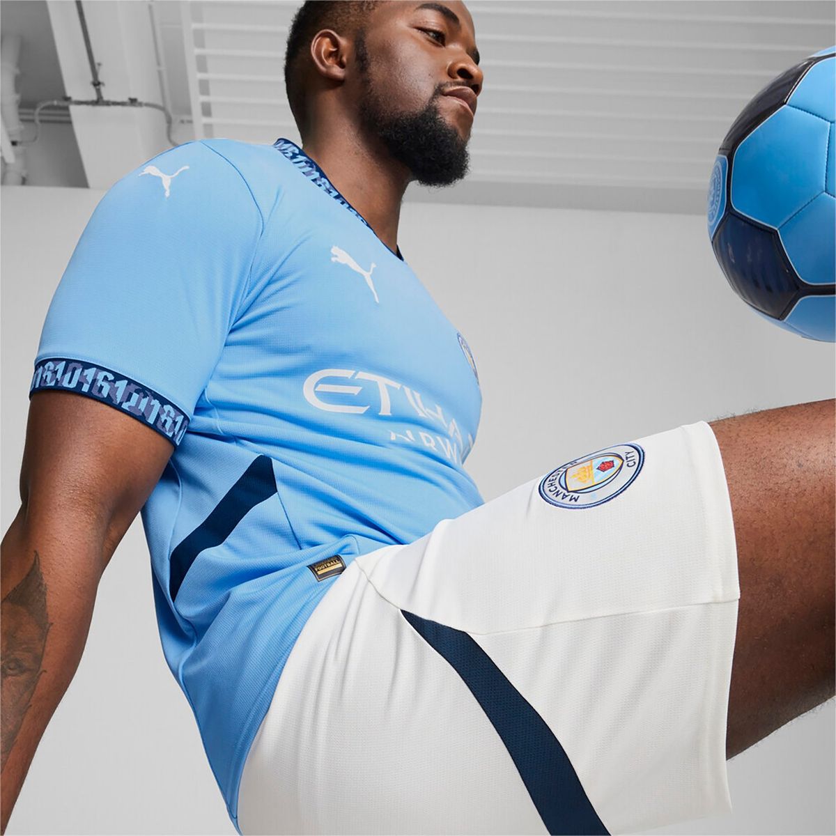 PUMA - Camiseta Oficial Hombre Manchester City Local Puma