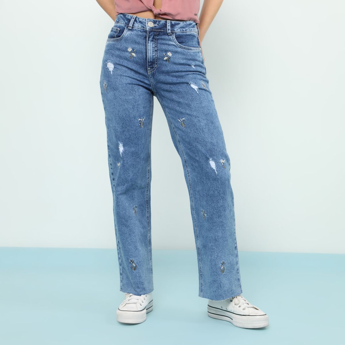 AMERICAN ABBEY - Jean Algodón Mujer American Abbey