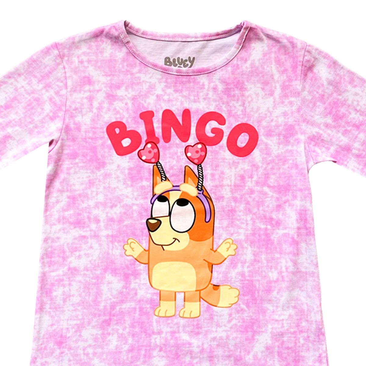 BLUEY - Polo Niña Manga Larga Algodón Bluey