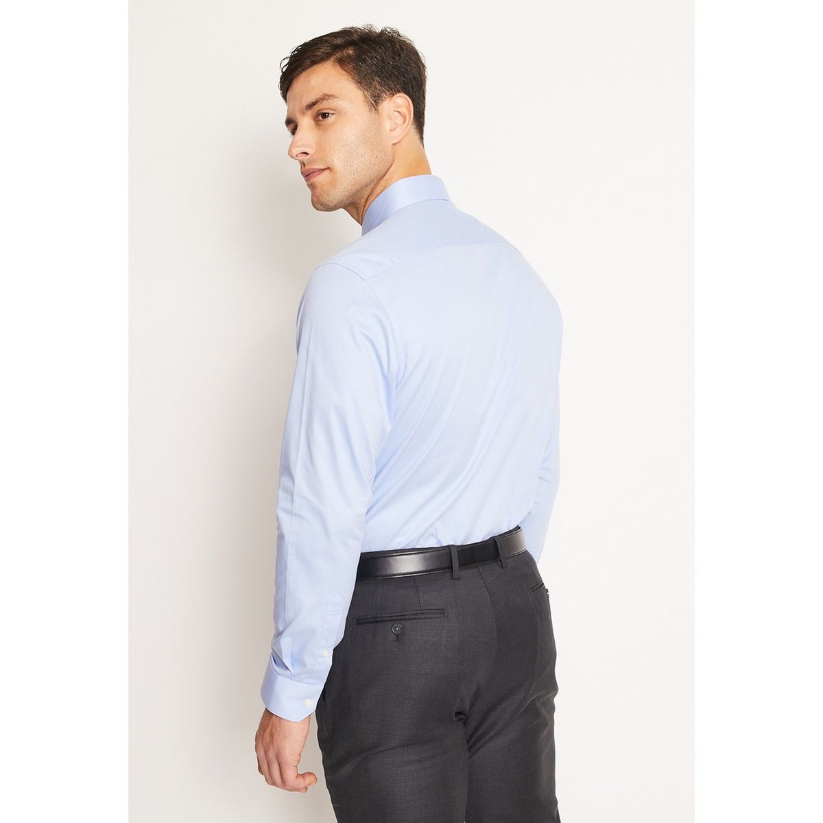 PERRY ELLIS - Camisa Manga Larga Slim Fit 100% Algodón Hombre Perry Ellis