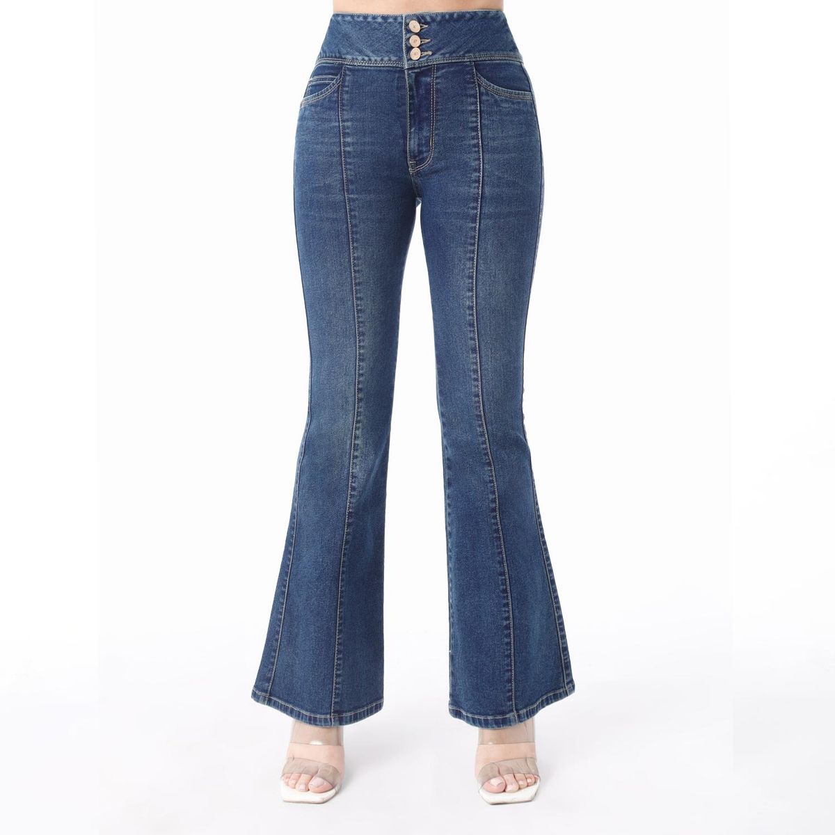 KANSAS - Jean Flare Algodón Mujer Kansas