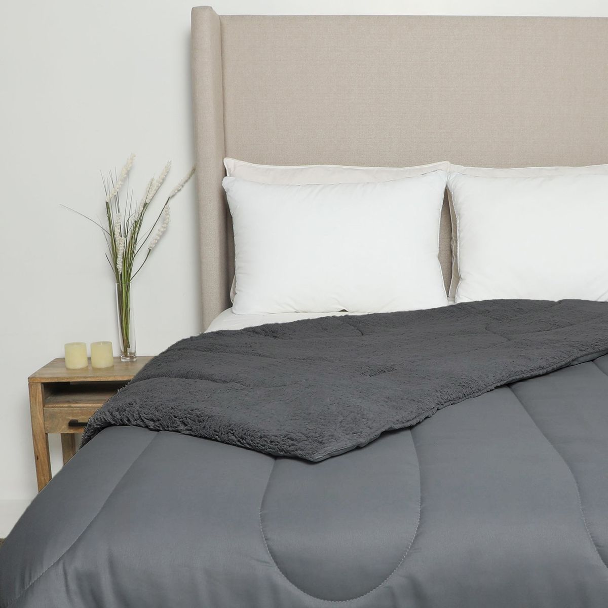 MICA - Edredón Liso Con Sherpa Mica