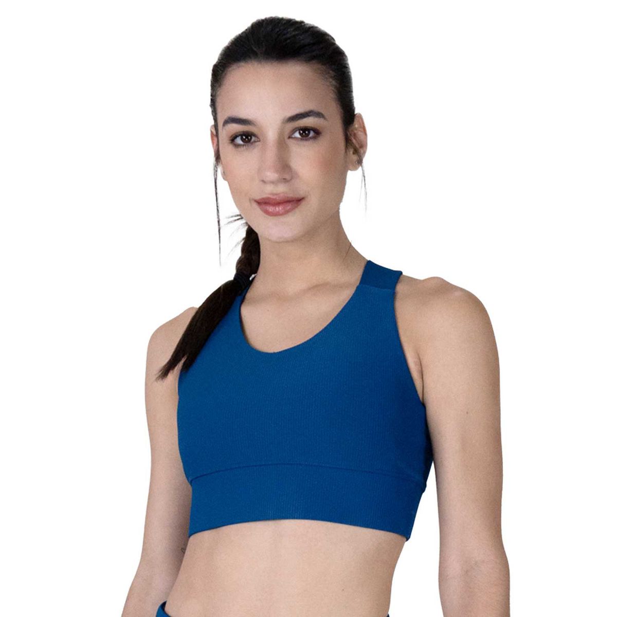 EVERLAST - Top Bra Deportivo Ribbed Navy