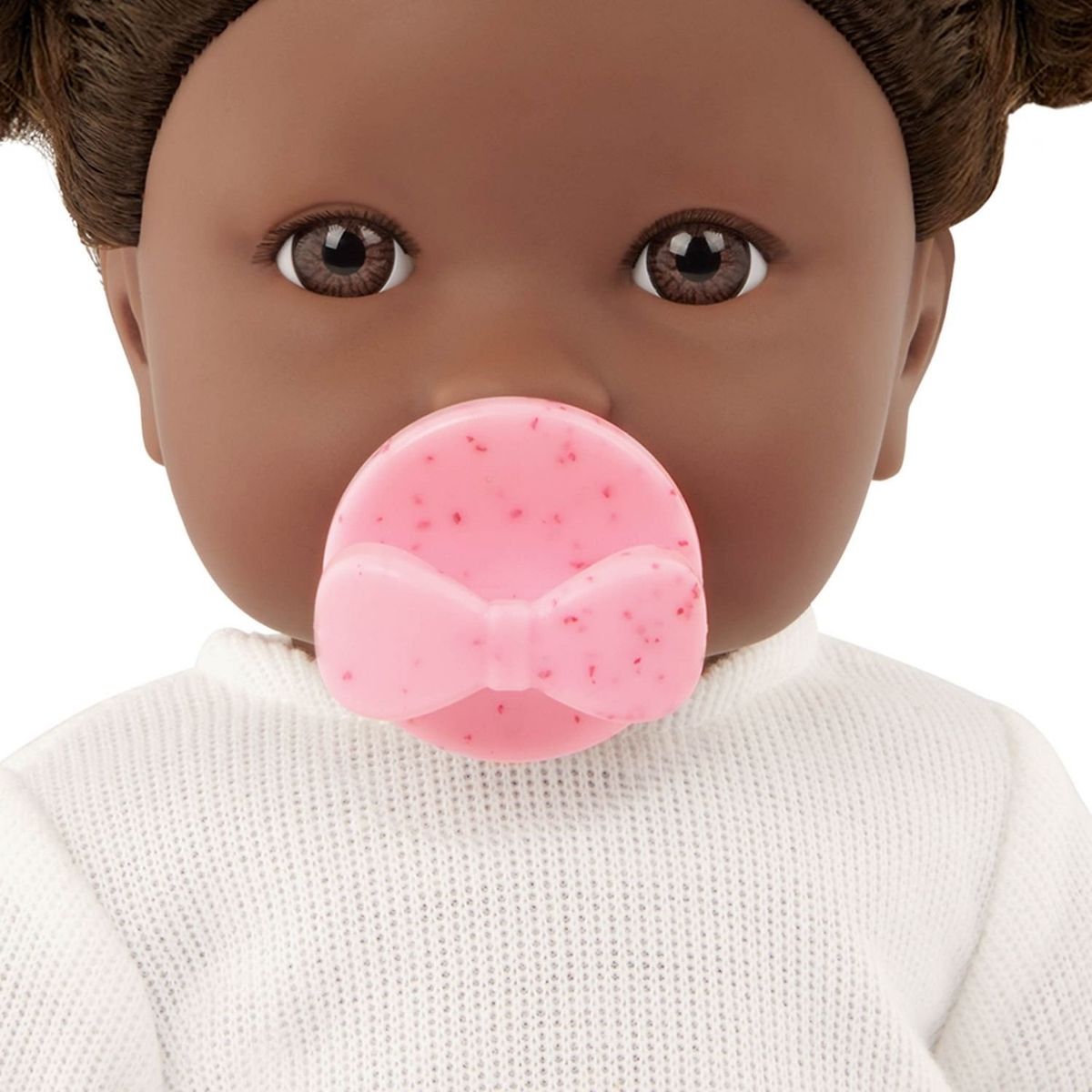 LULLABABY - Muñeca Niña Con Pelo Negro Y Polo Blanco Lullababy 