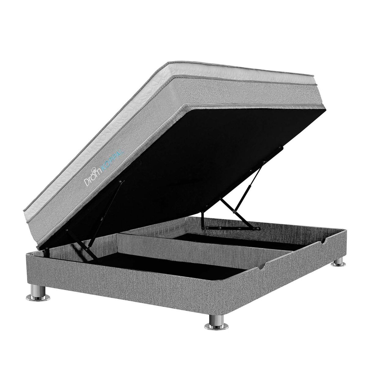 DROM - Cama Boxet Koppal 2Plz + 2 Almohadas y Protector