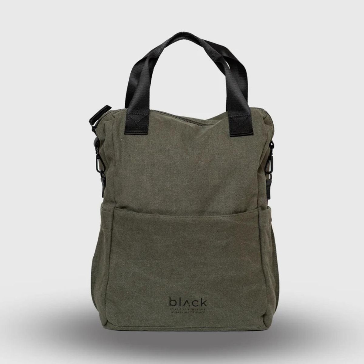BLACK BUBBA - Mochila Canvas Hombre Black